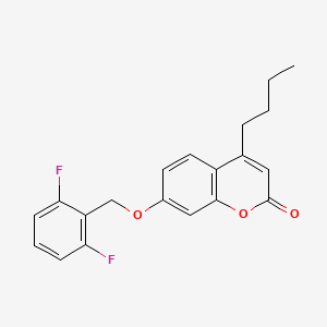 4-BUTYL-7-[(2,6-DIFLUOROPHENYL)METHOXY]-2H-CHROMEN-2-ONE