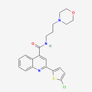 2-(5-CHLORO-2-THIENYL)-N~4~-(3-MORPHOLINOPROPYL)-4-QUINOLINECARBOXAMIDE