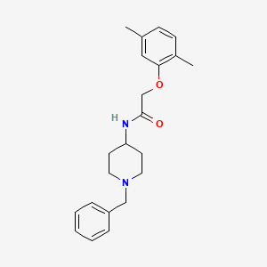 molecular formula C22H28N2O2 B4726267 N-(1-benzyl-4-piperidinyl)-2-(2,5-dimethylphenoxy)acetamide 