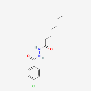 molecular formula C15H21ClN2O2 B4726290 4-chloro-N'-octanoylbenzohydrazide 