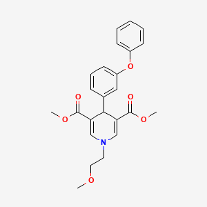 dimethyl 1-(2-methoxyethyl)-4-(3-phenoxyphenyl)-1,4-dihydro-3,5-pyridinedicarboxylate