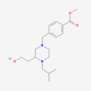 methyl 4-{[3-(2-hydroxyethyl)-4-isobutyl-1-piperazinyl]methyl}benzoate