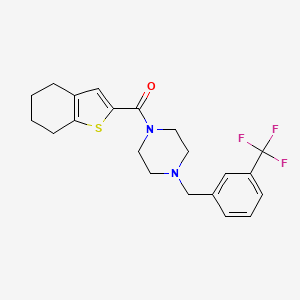 1-(4,5,6,7-tetrahydro-1-benzothien-2-ylcarbonyl)-4-[3-(trifluoromethyl)benzyl]piperazine