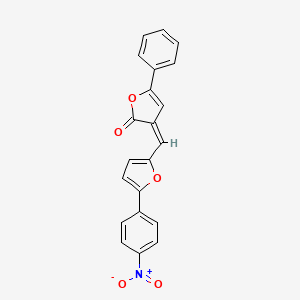 3-{[5-(4-nitrophenyl)-2-furyl]methylene}-5-phenyl-2(3H)-furanone