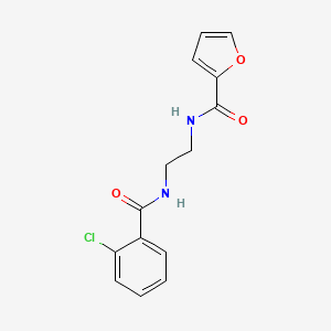 N-{2-[(2-chlorobenzoyl)amino]ethyl}-2-furamide