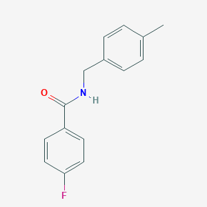 molecular formula C15H14FNO B472637 4-fluoro-N-(4-methylbenzyl)benzamide CAS No. 346698-40-6
