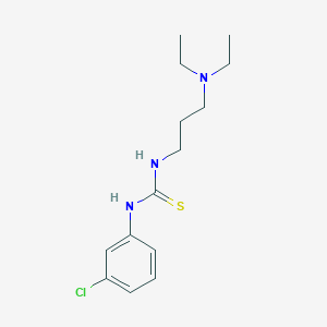 molecular formula C14H22ClN3S B4726389 N-(3-chlorophenyl)-N'-[3-(diethylamino)propyl]thiourea 