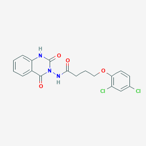 4-(2,4-dichlorophenoxy)-N-(2,4-dioxo-1,4-dihydro-3(2H)-quinazolinyl)butanamide