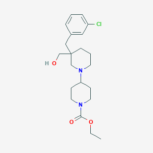 ethyl 3-(3-chlorobenzyl)-3-(hydroxymethyl)-1,4'-bipiperidine-1'-carboxylate