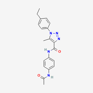 N-[4-(acetylamino)phenyl]-1-(4-ethylphenyl)-5-methyl-1H-1,2,3-triazole-4-carboxamide