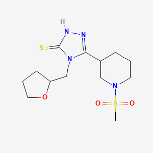 5-[1-(methylsulfonyl)-3-piperidinyl]-4-(tetrahydro-2-furanylmethyl)-4H-1,2,4-triazole-3-thiol