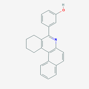 molecular formula C23H19NO B4726504 3-(1,2,3,4-tetrahydrobenzo[a]phenanthridin-5-yl)phenol 