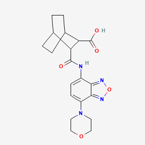 3-({[7-(4-morpholinyl)-2,1,3-benzoxadiazol-4-yl]amino}carbonyl)bicyclo[2.2.2]octane-2-carboxylic acid