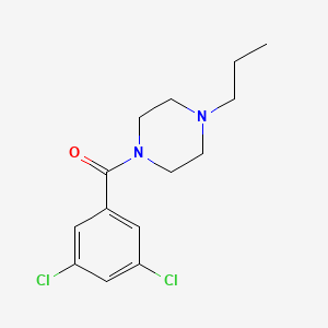 molecular formula C14H18Cl2N2O B4726525 1-(3,5-dichlorobenzoyl)-4-propylpiperazine 