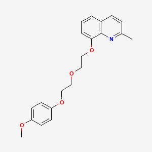 8-{2-[2-(4-methoxyphenoxy)ethoxy]ethoxy}-2-methylquinoline