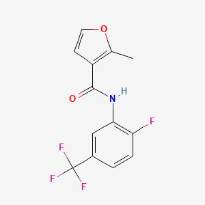 N-[2-fluoro-5-(trifluoromethyl)phenyl]-2-methylfuran-3-carboxamide