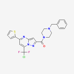 2-[(4-benzyl-1-piperazinyl)carbonyl]-7-[chloro(difluoro)methyl]-5-(2-thienyl)pyrazolo[1,5-a]pyrimidine