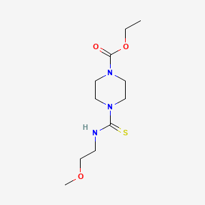 ethyl 4-{[(2-methoxyethyl)amino]carbonothioyl}-1-piperazinecarboxylate