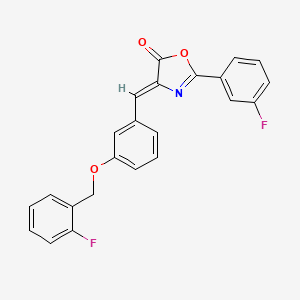 4-{3-[(2-fluorobenzyl)oxy]benzylidene}-2-(3-fluorophenyl)-1,3-oxazol-5(4H)-one