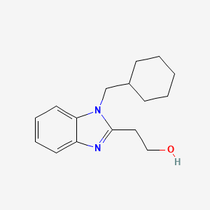 molecular formula C16H22N2O B4726649 2-[1-(cyclohexylmethyl)-1H-benzimidazol-2-yl]ethanol 