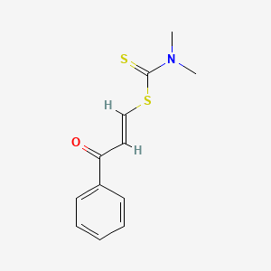 3-oxo-3-phenyl-1-propen-1-yl dimethyldithiocarbamate