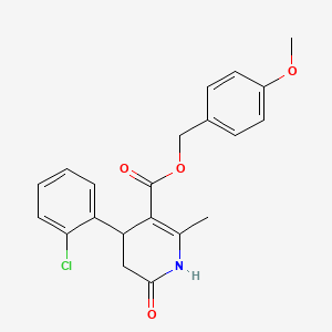 (4-METHOXYPHENYL)METHYL 4-(2-CHLOROPHENYL)-2-METHYL-6-OXO-1,4,5,6-TETRAHYDROPYRIDINE-3-CARBOXYLATE