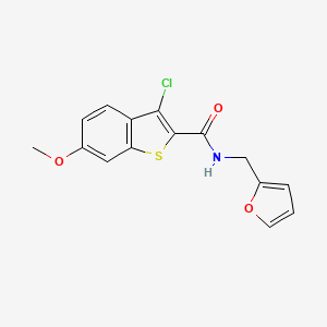 3-chloro-N-(2-furylmethyl)-6-methoxy-1-benzothiophene-2-carboxamide