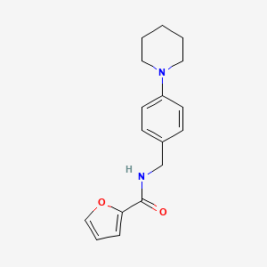 molecular formula C17H20N2O2 B4726813 N-[4-(1-piperidinyl)benzyl]-2-furamide 