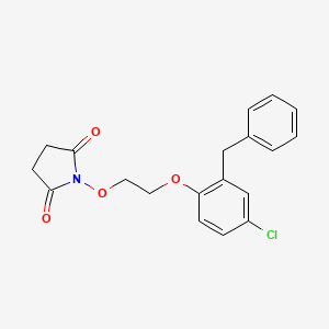 1-[2-(2-benzyl-4-chlorophenoxy)ethoxy]-2,5-pyrrolidinedione