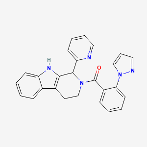 2-[2-(1H-pyrazol-1-yl)benzoyl]-1-(2-pyridinyl)-2,3,4,9-tetrahydro-1H-beta-carboline