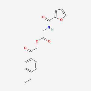 molecular formula C17H17NO5 B4726853 2-(4-ethylphenyl)-2-oxoethyl N-2-furoylglycinate 