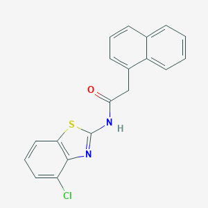 B472686 N-(4-chloro-1,3-benzothiazol-2-yl)-2-(1-naphthyl)acetamide CAS No. 324758-41-0