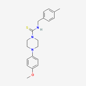 4-(4-methoxyphenyl)-N-(4-methylbenzyl)-1-piperazinecarbothioamide