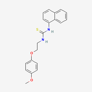 molecular formula C20H20N2O2S B4726889 N-[2-(4-methoxyphenoxy)ethyl]-N'-1-naphthylthiourea 