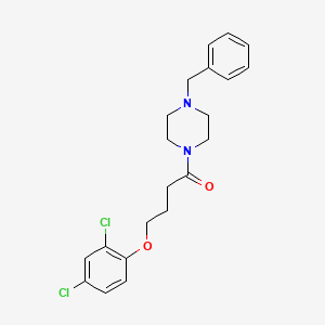 molecular formula C21H24Cl2N2O2 B4726895 1-benzyl-4-[4-(2,4-dichlorophenoxy)butanoyl]piperazine 