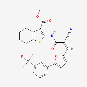 methyl 2-[(2-cyano-3-{5-[3-(trifluoromethyl)phenyl]-2-furyl}acryloyl)amino]-4,5,6,7-tetrahydro-1-benzothiophene-3-carboxylate