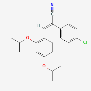 2-(4-chlorophenyl)-3-(2,4-diisopropoxyphenyl)acrylonitrile