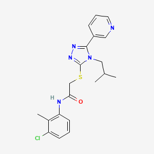 N-(3-chloro-2-methylphenyl)-2-{[4-isobutyl-5-(3-pyridinyl)-4H-1,2,4-triazol-3-yl]thio}acetamide