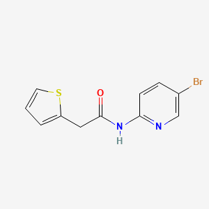 molecular formula C11H9BrN2OS B4726993 N-(5-bromo-2-pyridinyl)-2-(2-thienyl)acetamide 