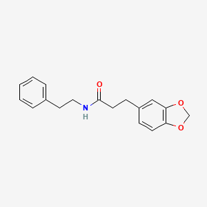 3-(1,3-benzodioxol-5-yl)-N-(2-phenylethyl)propanamide