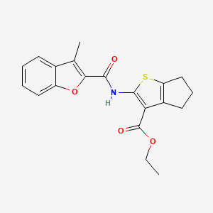 ethyl 2-{[(3-methyl-1-benzofuran-2-yl)carbonyl]amino}-5,6-dihydro-4H-cyclopenta[b]thiophene-3-carboxylate