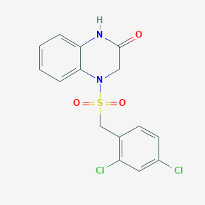 4-[(2,4-dichlorobenzyl)sulfonyl]-3,4-dihydro-2(1H)-quinoxalinone