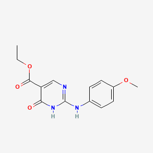 ethyl 2-[(4-methoxyphenyl)amino]-6-oxo-1,6-dihydro-5-pyrimidinecarboxylate