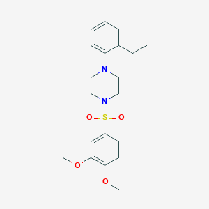 1-[(3,4-dimethoxyphenyl)sulfonyl]-4-(2-ethylphenyl)piperazine