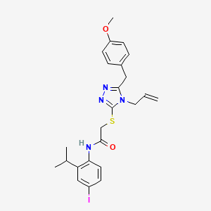 2-{[4-allyl-5-(4-methoxybenzyl)-4H-1,2,4-triazol-3-yl]thio}-N-(4-iodo-2-isopropylphenyl)acetamide