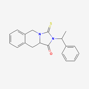 molecular formula C19H18N2OS B4727139 2-(1-phenylethyl)-3-thioxo-2,3,10,10a-tetrahydroimidazo[1,5-b]isoquinolin-1(5H)-one 