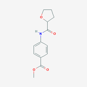 molecular formula C13H15NO4 B472714 Methyl 4-[(tetrahydro-2-furanylcarbonyl)amino]benzoate CAS No. 540788-68-9