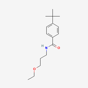 molecular formula C16H25NO2 B4727163 4-tert-butyl-N-(3-ethoxypropyl)benzamide 