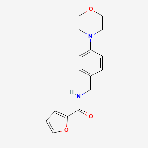 molecular formula C16H18N2O3 B4727165 N-[4-(4-morpholinyl)benzyl]-2-furamide 