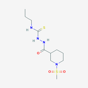 2-{[1-(methylsulfonyl)-3-piperidinyl]carbonyl}-N-propylhydrazinecarbothioamide